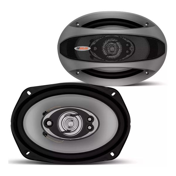 Par Alto Falante 6X9 Arlen Arx695 250W Rms Pentaxial 4 Ohms