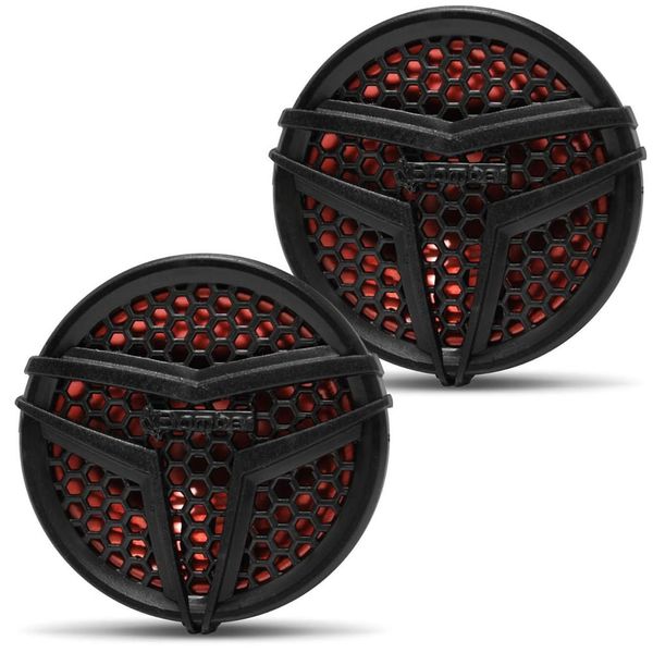 Par Mini Tweeter Bomber Bl10 120W Rms Preto e Vermelho