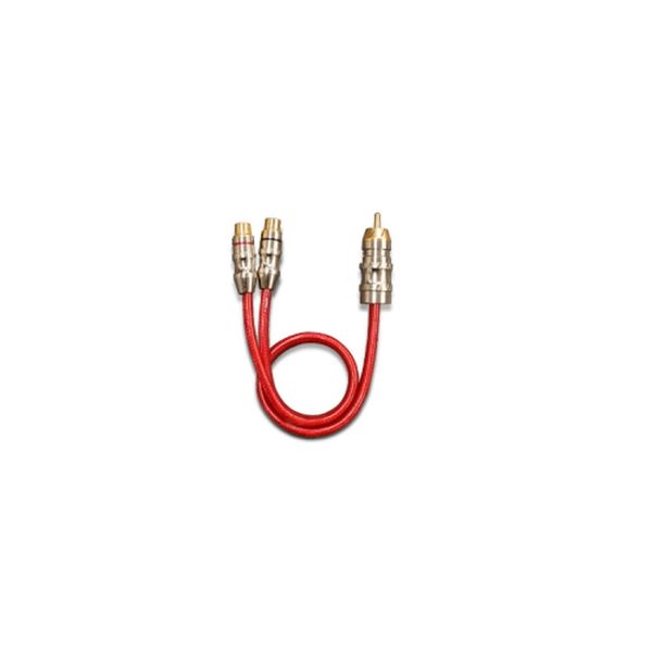 Cabo Rca Stetsom 1 Metro 2 Femea 1 Macho Pvc Cristal Plug Bronze