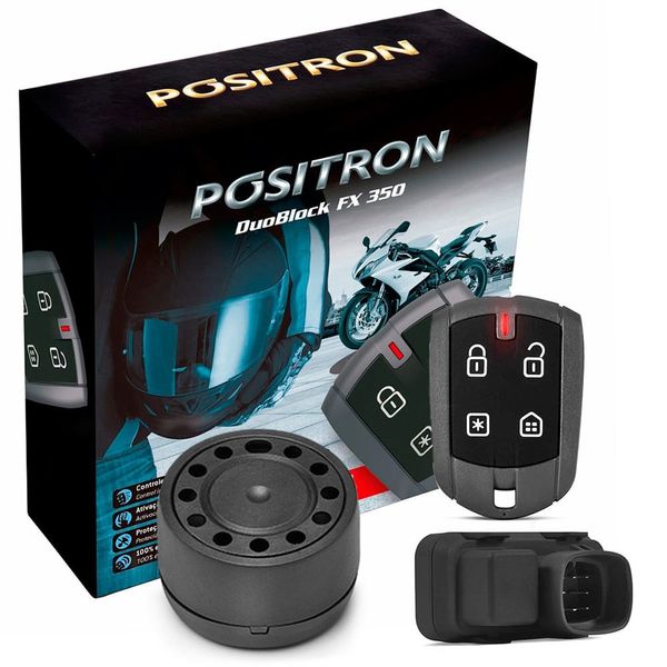 Alarme Moto Dedicado Duoblock Fx g8 Nxr 150 Bros Xre 190 Bloqueador E Sensor Movimento 12V 012882000 Positron
