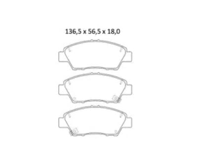 Pastilha De Freio Fit 1.5 Dianteira Com Alarme Sistema Nissin 4253 Syl