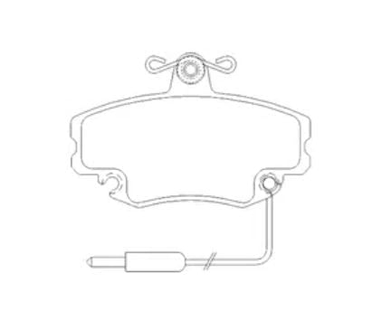 Pastilha De Freio Sandero 1.0 Dianteira Com Alarme Sistema Girling 1343 Syl