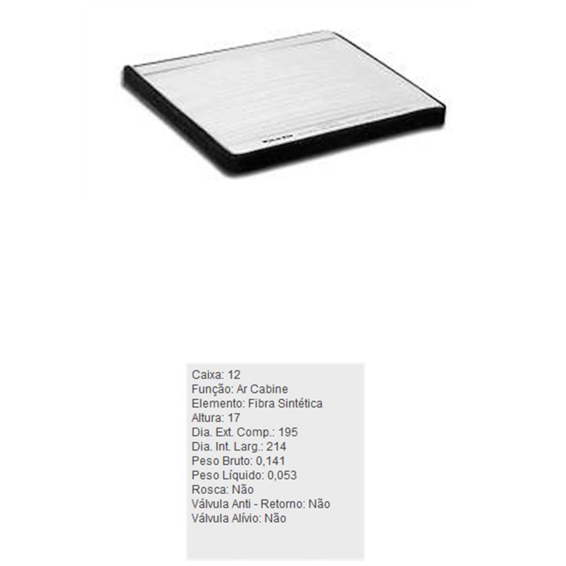 Filtro-De-Ar-Condicionado-Chery-Tiggo-Tecfil-Acp812-DPS-6310200-01