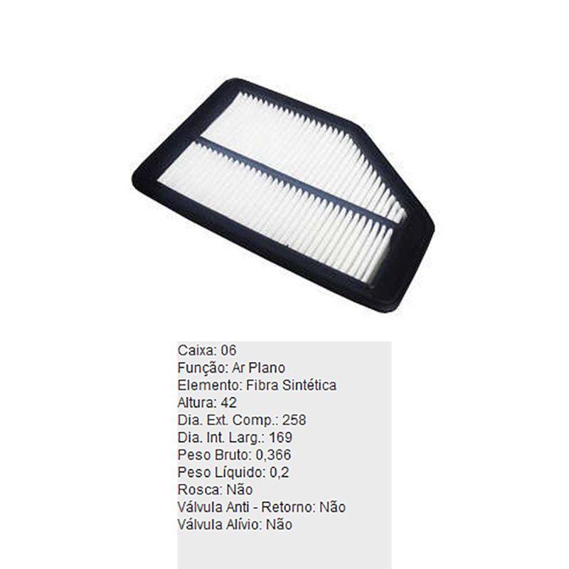 Filtro-De-Ar-Do-Motor-Honda-Crv-Tecfil-Arl1039-DPS-6310208-01