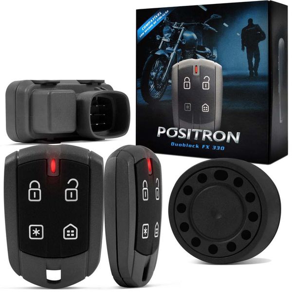 Alarme Para Moto Pósitron Duoblock Fxg7 Biz 2011 A 2017 Função Presença