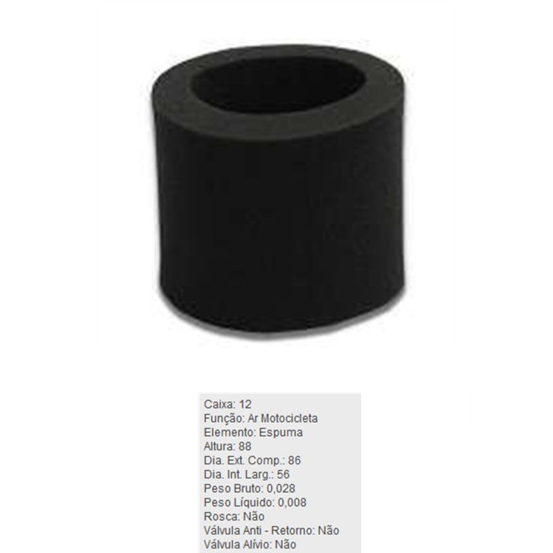 Filtro-De-Ar-Do-Motor-Yamaha-Ybr-Tecfil-Arm4451-DPS-7500874-01