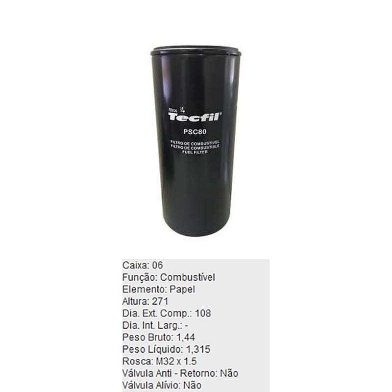 Filtro-De-Combustivel-Volvo-Fh12-Tecfil-Psc80-DPS-7501242-01