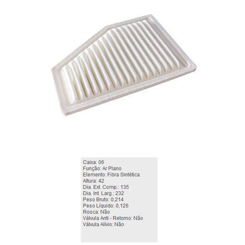 Filtro-De-Ar-Do-Motor-Chery-Celer-Tecfil-Arl9114-DPS-7528001-01