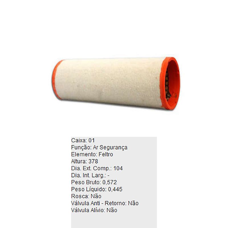 Filtro-De-Ar-Do-Motor-Agrale-6000-6110-7000-7500-Tecfil-Asr203-DPS-80539-01