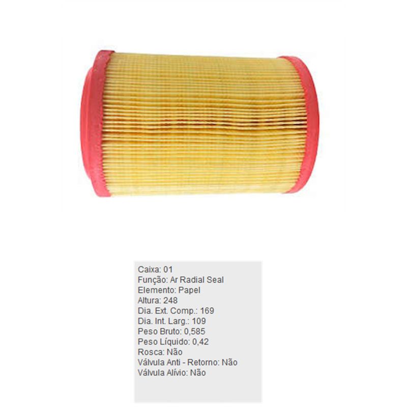 Filtro-De-Ar-Do-Motor-Bongo-Tecfil-Ars2811-DPS-6312708-01