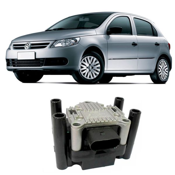 Bobina de Ignição 4 Pinos Bosch Audi A3 VW Voyage Saveiro Gol F000Zs0210