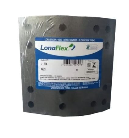 Lona De Freio Caminhao 1415 4.4 8V Dianteira Ou Traseira 3° Eixo Std L224Na Lonaflex