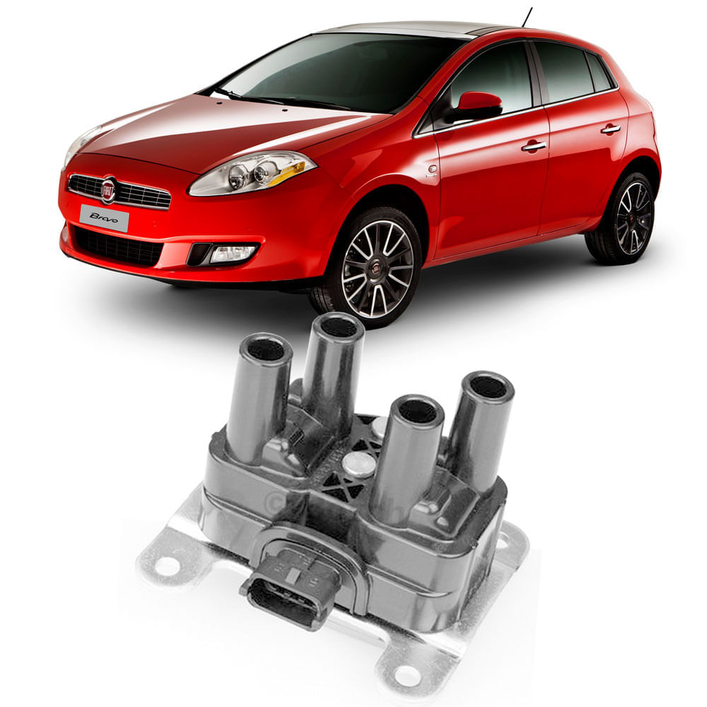 Bobina de ignição Bosch F000ZS0243 Fiat E-Torq 1.6 e 1.8 16V
