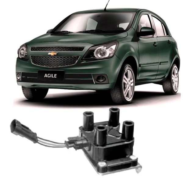 Bobina de Ignição 4 Pinos Bosch GM Agile Celta F000Zs0222