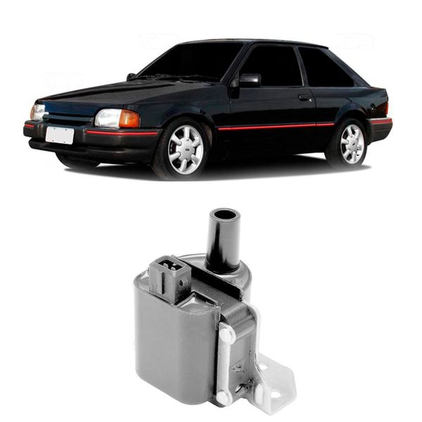 Bobina de Ignição 1 Pino Bosch Ford Escort Verona VW Gol F000Zs0102