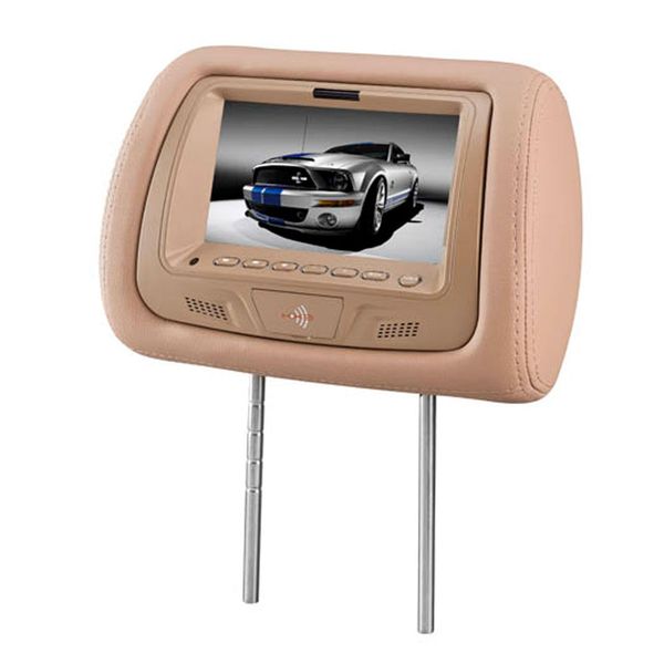 Encosto De Cabeça Kx3 Tm706 Bege 7 Polegadas Com Tela Lcd