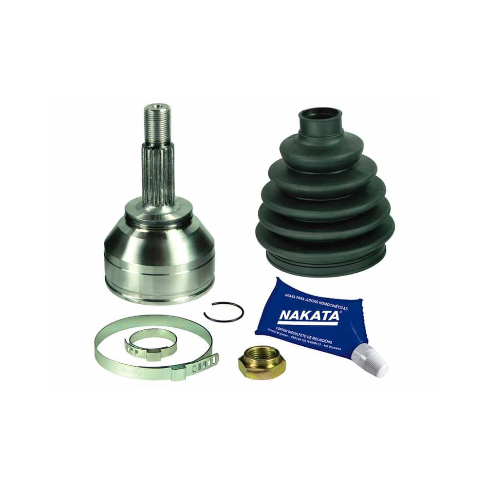 Junta homocinética lado roda Nakata NJH01-1809 VW Gol G5, Voyage e Fox 1.0 8V 2008 em diante