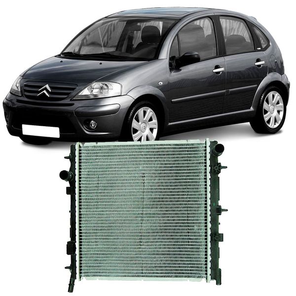 Radiador Citroen C3 Aircross Peugeot 208 Manual Com Ou Sem Ar Valeo 732930R