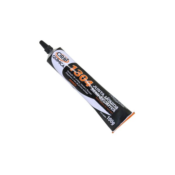 Cola Veda Flange 1304 Junta Liquida Semi Secativa Branco 100G 1453 Orbi Quimica