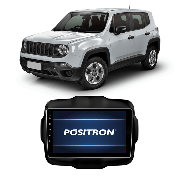 Central Multímidia Positron 9" Sp9090Ad Renegade 2016-2020 Moldura WI-FI + Câmera Ré