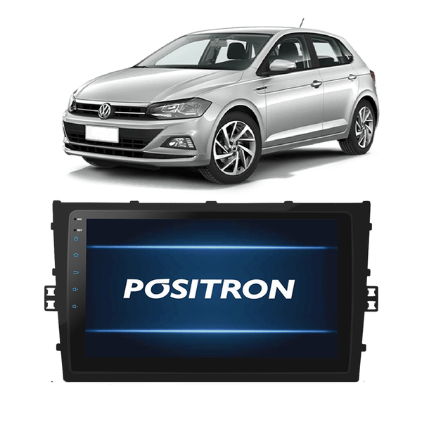 Central Multímidia Positron 9" Sp9090Ad Polo Virtus T-Cross Moldura Wi-Fi Câmera Ré