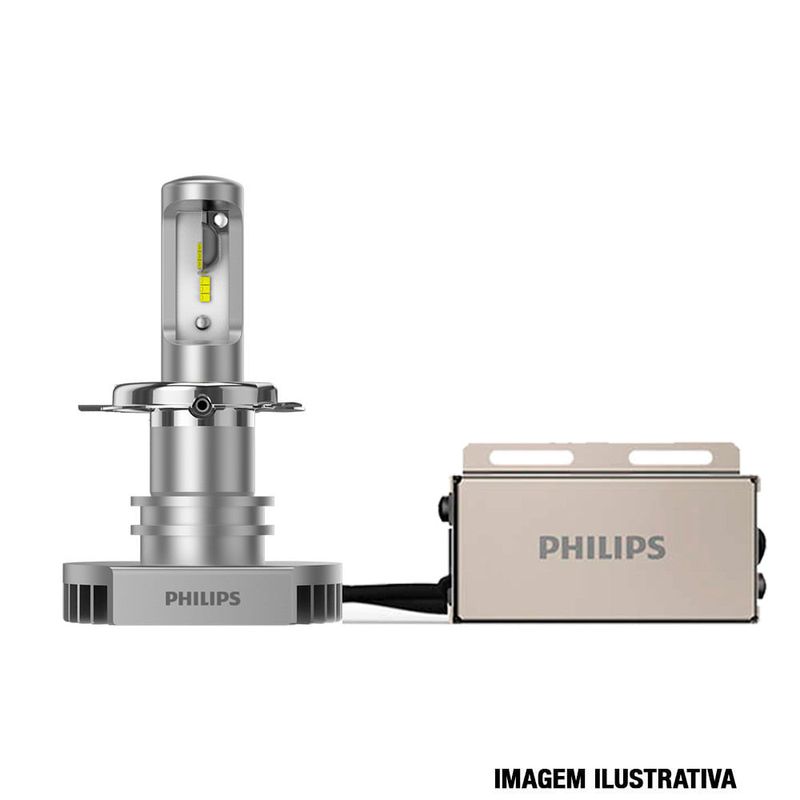 Par Lâmpada Led Philips Ultinon H7 6200k 14w Farol Refletor