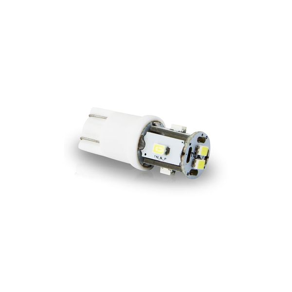 Par Lampada Led Autopoli T10 Torre 6Leds 2825 2W 12V Branco