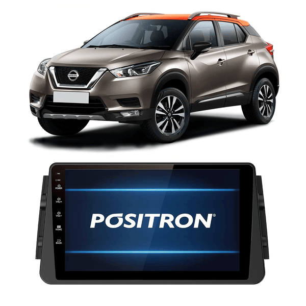 Central Multimídia Positron 10" Sp9090Ad Kicks 2016-2020 Moldura Wi-Fi Câmera de Ré