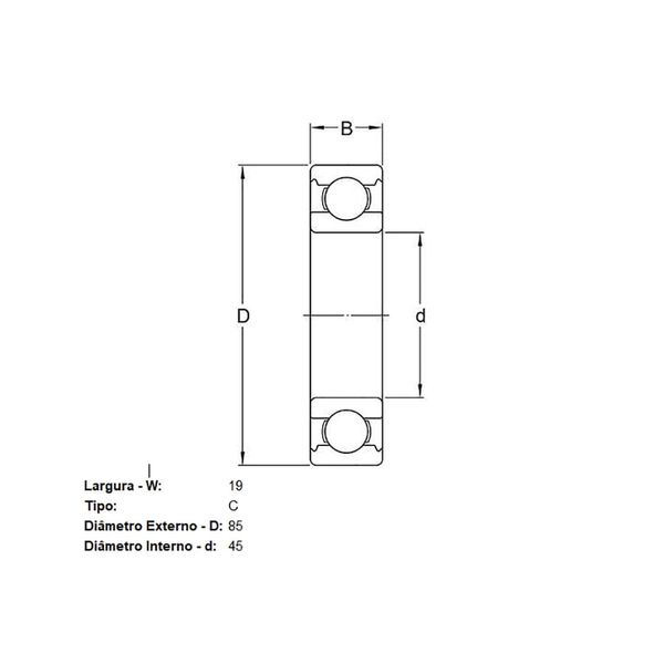 Rolamento Cambio Skf Qj209Mac2