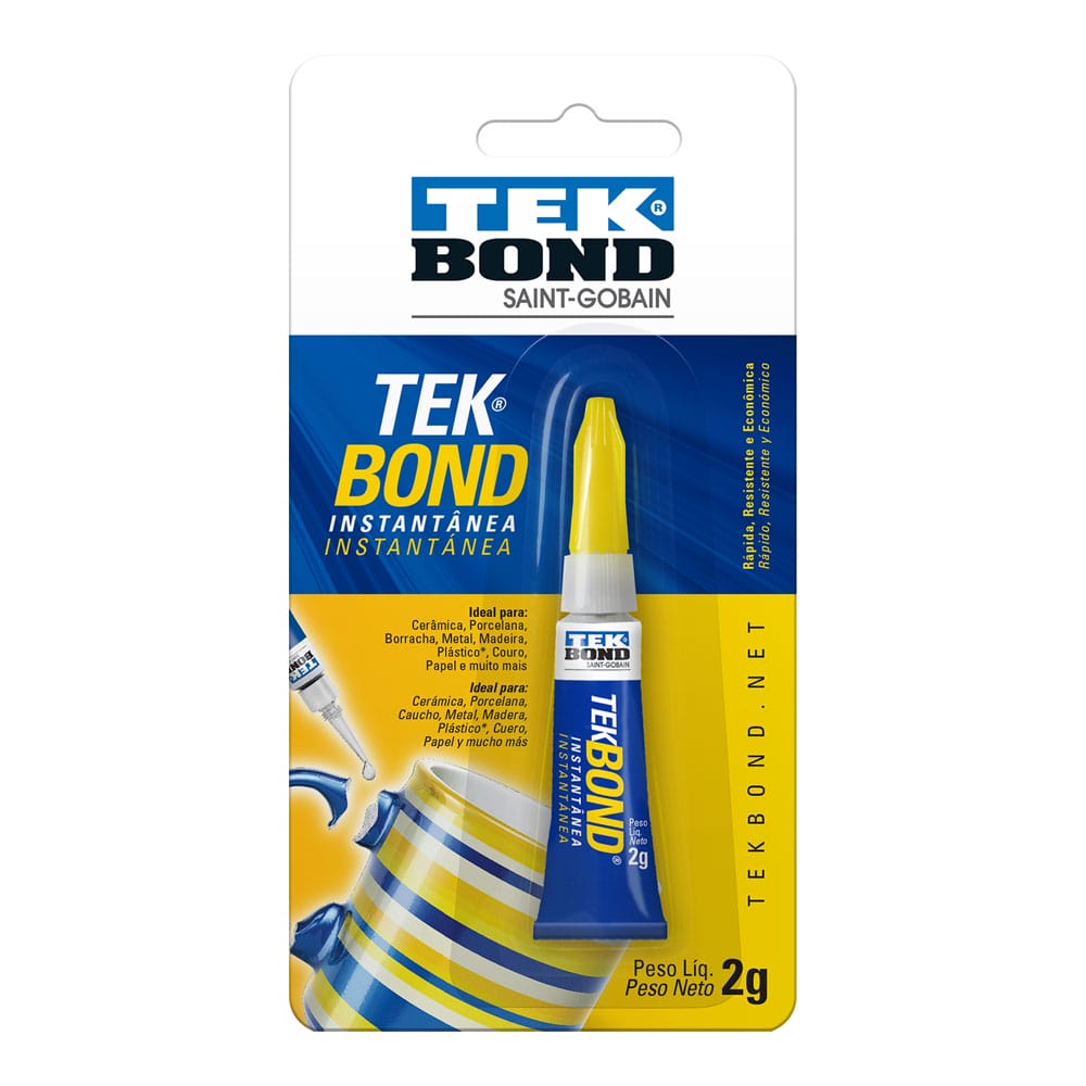 Cola Adesivo Instantânea Blister 2g Tekbond