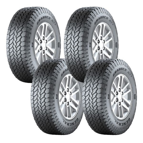 Kit 4 Pneus Aro 16 General Tire Grabber At3 205/60R16 92H