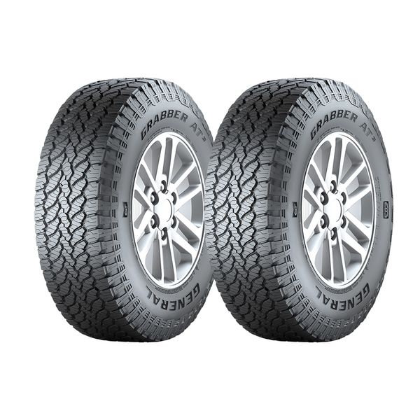 Kit 2 Pneus Aro 16 General Tire Grabber At3 205/60R16 92H