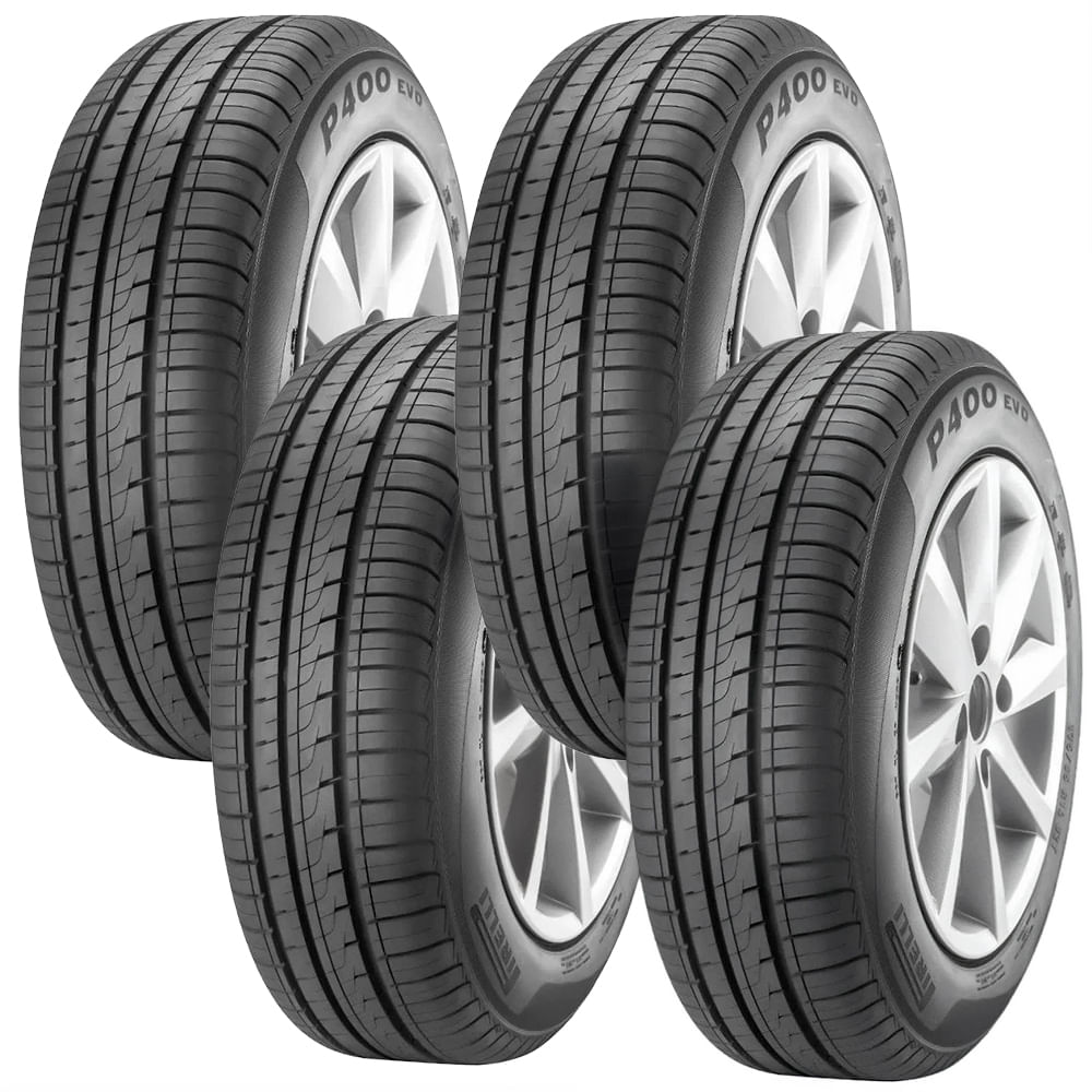 Kit 4 Pneu Aro 15 Pirelli P400 Evo 195/55R15 85H